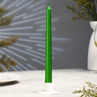 Свеча античная, 2,3х 25  см, лакированная  , зелёный металлик - фото 8959030