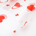 Пленка цветная "Валентин" , 70 см красно-белый - Фото 3