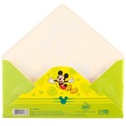 Конверт для денег, 16.5х8 см «С Днем Рождения!», Микки Маус (комплект 10 шт) - фото 21041615