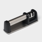 Заточка для ножей Magistro «Металлик», с 2 отделениями для стальных и керамических ножей - Фото 2