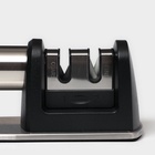 Точилка для ножей Magistro «Металлик», 2 степени заточки, для стальных и керамических ножей - Фото 5