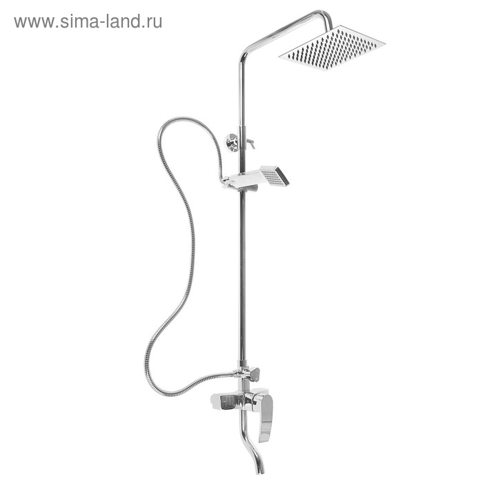 УЦЕНКА Душевая система Accoona A8321, с тропическим душем, латунь, хром - Фото 1