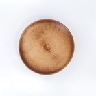 Тарелка из натурального кедра Mаgistrо, d=23 см, цвет коричневый - Фото 2
