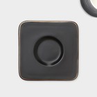 Набор кофейный «Мейси», 12 предметов: 6 чашек 100 мл, 6 блюдец d=11 см, керамика, чёрный - Фото 5