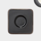 Набор кофейный «Мейси», 12 предметов: 6 чашек 100 мл, 6 блюдец d=11 см, керамика, чёрный - Фото 6