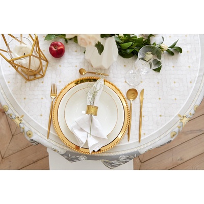 Скатерть «Этель» Classic style d=220 см ±3 см, 100% хлопок, саржа 190 г/м², с ВГМО