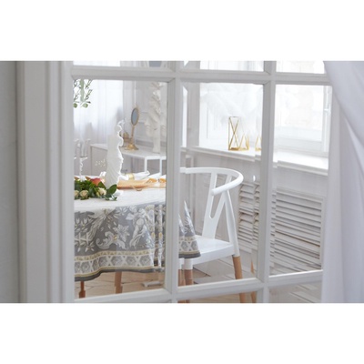 Скатерть «Этель» Classic style d=220 см ±3 см, 100% хлопок, саржа 190 г/м², с ВГМО