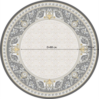 Скатерть «Этель» Classic style, d=150 см ±3 см, 100% хлопок, саржа 190 г/м², с ВГМО
