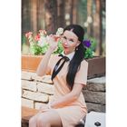 Серьги с жемчугом «Шарики с бусиной», цвет черно-белый в серебре - Фото 4