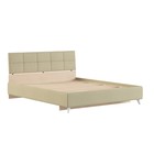 Кровать двуспальная Svetlana–2, спальное место 1600×2000 мм, велюр, цвет бежевый  (артикул 4880220)  большой выбор товаров оптом и в розницу по низким ценам с доставкой