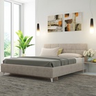 Кровать двуспальные Svetlana – 2, велюр, 1645×2080×950 мм, цвет светло – коричневый - Фото 3