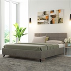 Кровать двуспальная Svetlana – 2, спальное место 1600×2000 мм, велюр, цвет коричневый - Фото 3