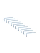 Ключ мебельный ТУНДРА, шестигранный Г-образный, сталь 45, 4 мм, 10 шт. - Фото 2