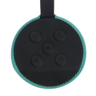 Портативная колонка Luazon LAB-52, 6 Вт, microSD, AUX, USB, зелёная