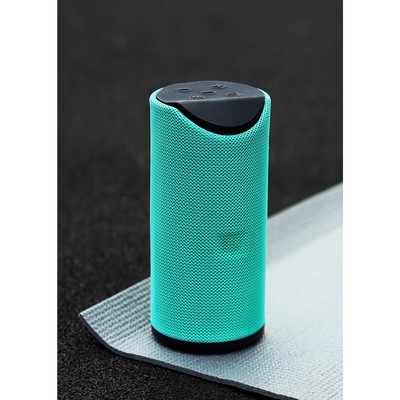 Портативная колонка Luazon LAB-52, 6 Вт, microSD, AUX, USB, зелёная