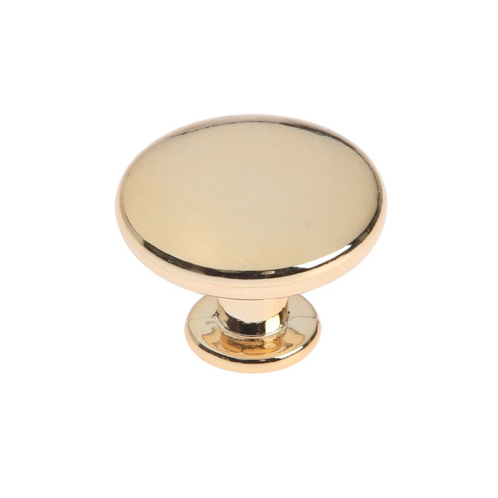 Ручка кнопка мебельная LIGHT PK036GP (Md=112GP), цвет золото - Фото 1