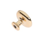 Ручка кнопка мебельная LIGHT PK036GP (Md=112GP), цвет золото - Фото 2