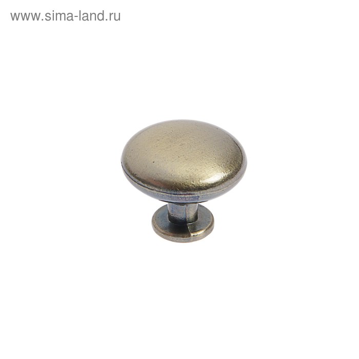 Ручка кнопка LIGHT PK036AB (MD112AB), цвет бронза - Фото 1