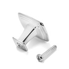 Ручка-кнопка ТУНДРА РК112CP (MK112CP), хром - Фото 8