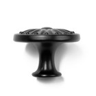 Ручка-кнопка ТУНДРА РК122BL (FE112BL), черная - фото 22945313