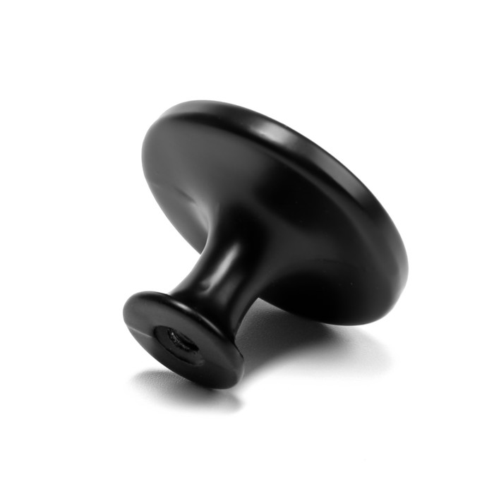 Ручка кнопка ТУНДРА РК122BL (FE112BL), черная - фото 18531395