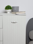 Ручка-скоба мебельная ТУНДРА PC176BL LIGHT, м/о 96 мм, цвет белый с золотом - Фото 9