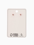 Серьги металл «Карибы» длинный прямоугольник, цвет розовое золото - фото 68045004