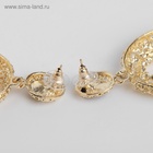 Серьги ассорти «Море» овал, цвет чёрный в золоте - фото 61002581