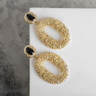 Серьги ассорти «Море» овал, цвет чёрный в золоте - фото 61002583