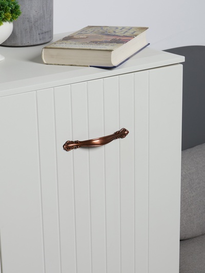 Ручка-скоба мебельная PC181, 96 мм, цвет медь