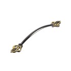 Ручка-скоба PC182, м/о 96 мм, цвет черный с золотым - фото 804263993