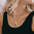 Кулоны парные на цепочке «Радуга», 45 см, цветные в серебре - Фото 8