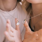 Кулоны парные на цепочке «Радуга», 45 см, цветные в серебре - Фото 7