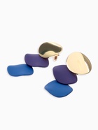 Серьги металл «Азелия» выгнутые круги, цвет фиолетово-синий в золоте - Фото 5