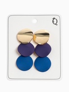 Серьги металл «Азелия» выгнутые круги, цвет фиолетово-синий в золоте - Фото 6