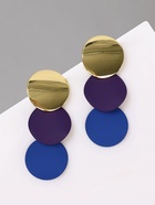 Серьги металл «Азелия» выгнутые круги, цвет фиолетово-синий в золоте - Фото 8