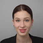 Серьги со стразами «Сиа» капли, белые в золоте - Фото 4