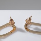 Серьги ассорти «Азелия» прямоугольник, цвет белый в золоте - Фото 2