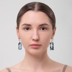 Серьги ассорти «Азелия» прямоугольник, цветные в золоте - Фото 3