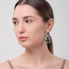 Серьги ассорти «Азелия» прямоугольник, цветные в золоте - Фото 4