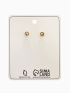 Серьги ассорти «Азелия» ромбы, цвет бирюзовый в золоте - Фото 4