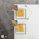 Серьги ассорти «Азелия» ромбы, жёлтые в золоте - Фото 1