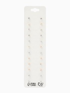 Пусеты 12 пар One year, летний день, цветные в золоте - Фото 7