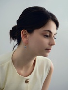 Серьги со стразами «Шамбала», сияние, белые в золоте - Фото 8