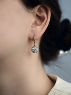 Серьги со стразами «Шамбала», сияние, белые в золоте - Фото 2