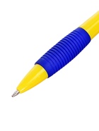 Ручка шариковая автоматическая 0,7мм синяя, корпус МИКС с резиновым держателем 4774832