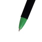 Ручка шариковая, автоматическая, линия 1.0 мм, стержень синий, с резиновым держателем, корпус МИКС (штрихкод на штуке) - Фото 3