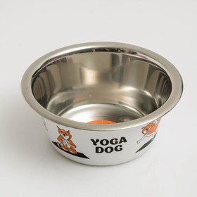 Миска стандартная "Пижон. Yoga Dog", 450 мл 4491816