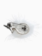 Брошь «Ёжик» пушистый, цвет белый в серебре - Фото 3