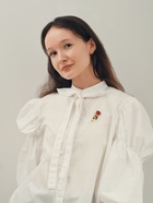 Брошь «Цветок» роза, цвет красно-зелёный в золоте - Фото 5